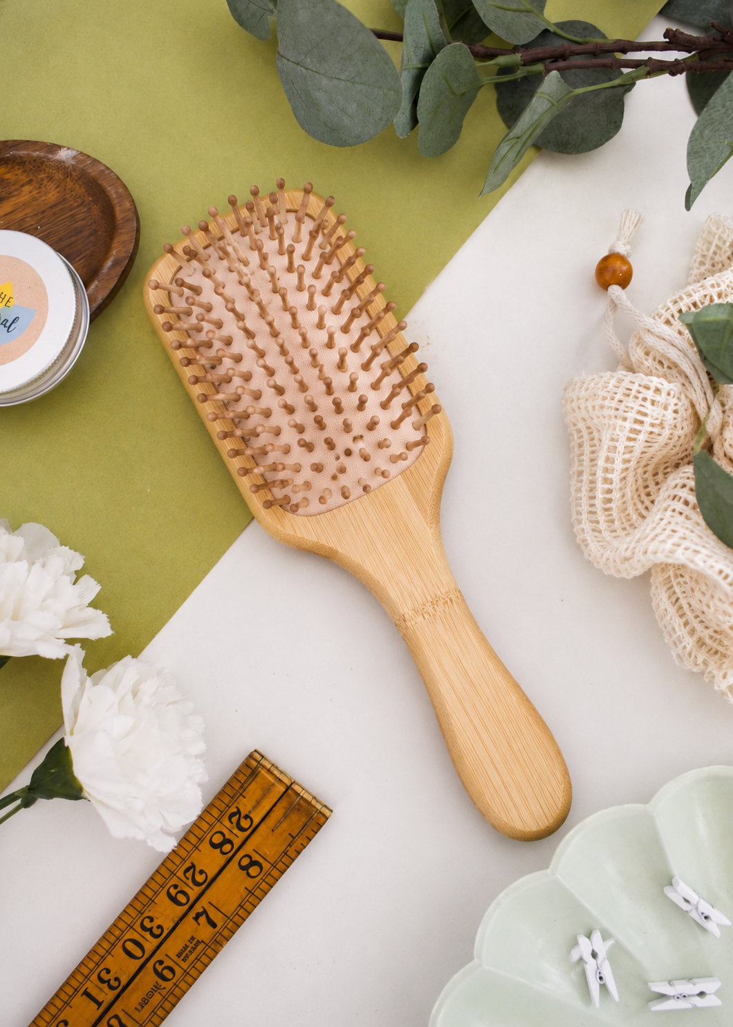 Bamboo Paddle Hairbrush