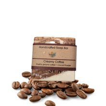 Load image into Gallery viewer, Creamy Coffee Soap Bar - Naturally exfoliating - - 3 different styles