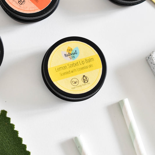 Bálsamo labial totalmente natural con sorbete de limón