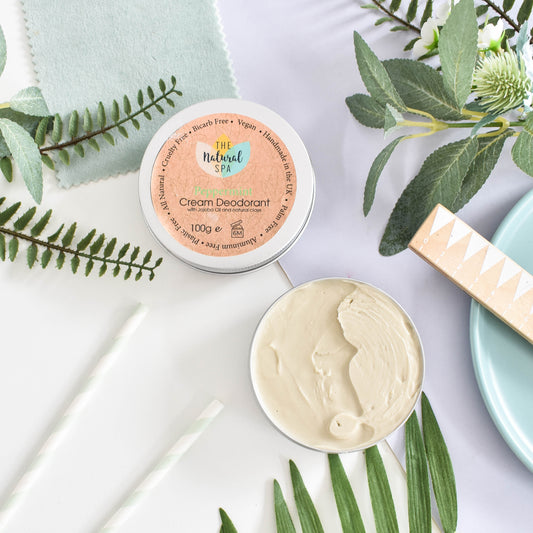 Bálsamo desodorante en crema de menta - naturalmente libre de bicarbonatos y aluminio