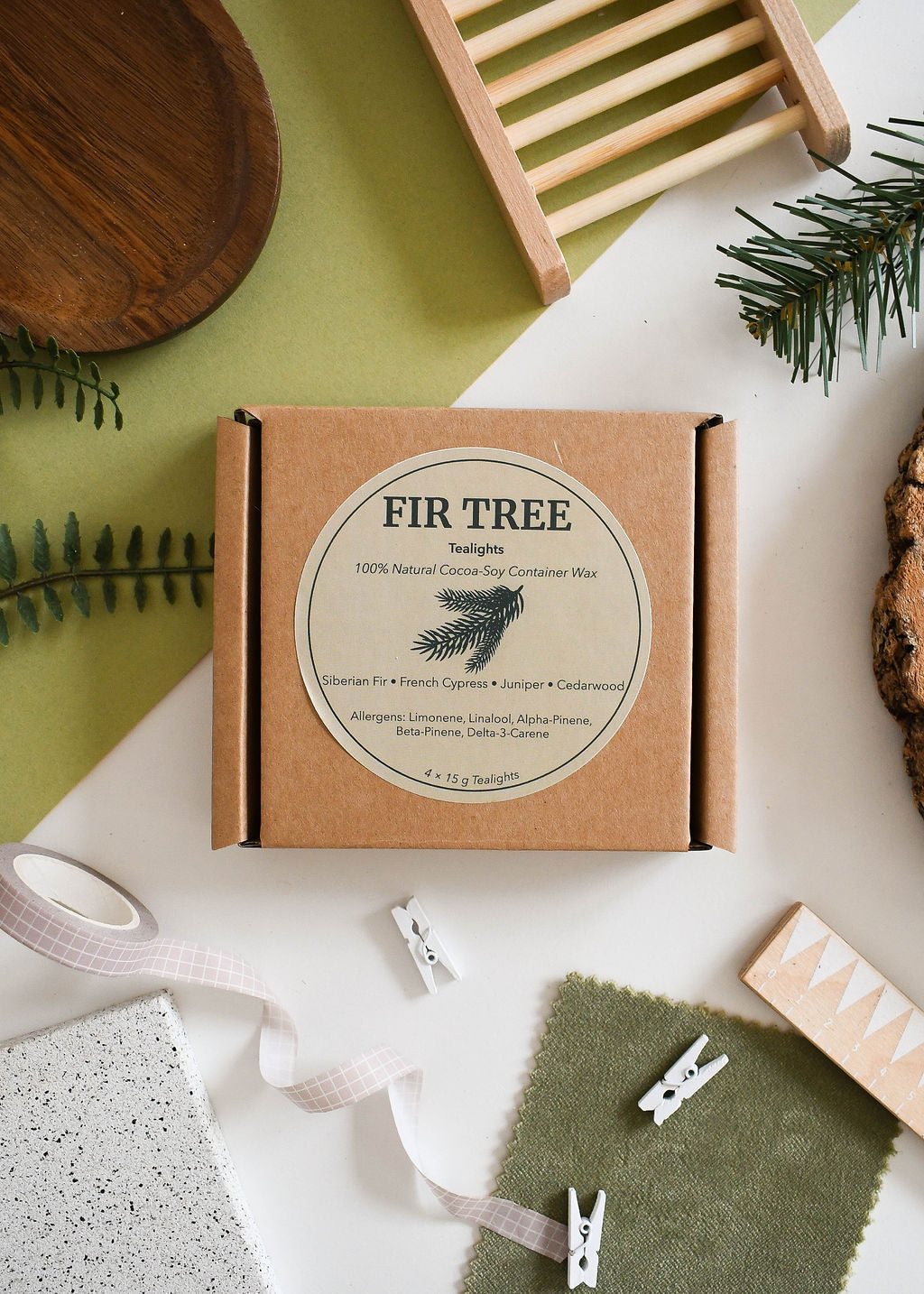 Wholesale Fir Tree Wax Melts and Tea lights