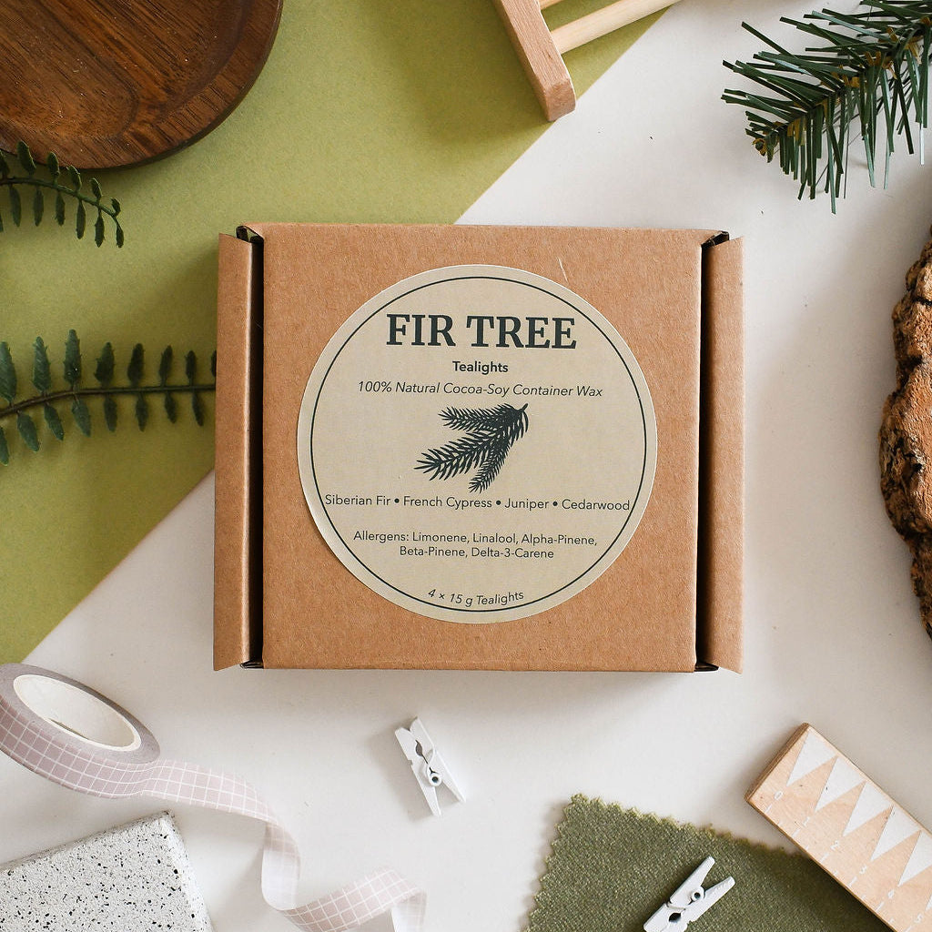 Wholesale Fir Tree Wax Melts and Tea lights