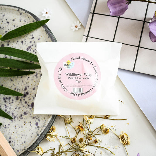 La cera de coco Wildflower Wisp se derrite - Paquete de 3