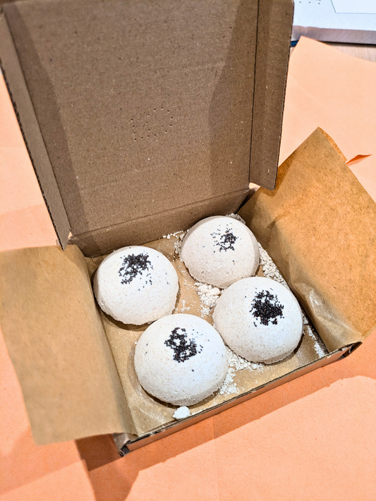 Orange Masala Aromatherapy Shower Steamers – Spiced Citrus & Cardamom – Set of 4