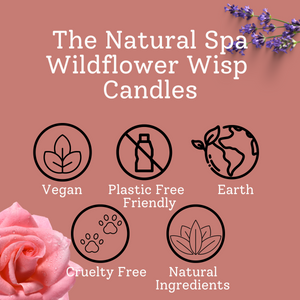 Wildflower Wisp hand poured coconut wax candle - 2 size options