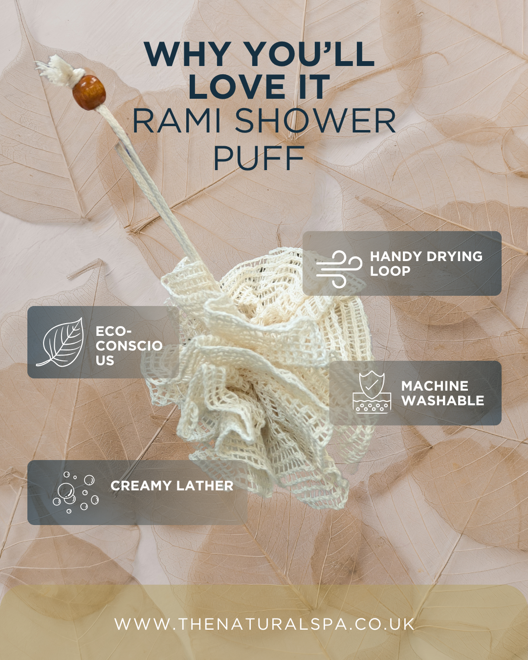 Wholesale Rami Shower Puff – Exfoliating, Reusable & Eco-Friendly