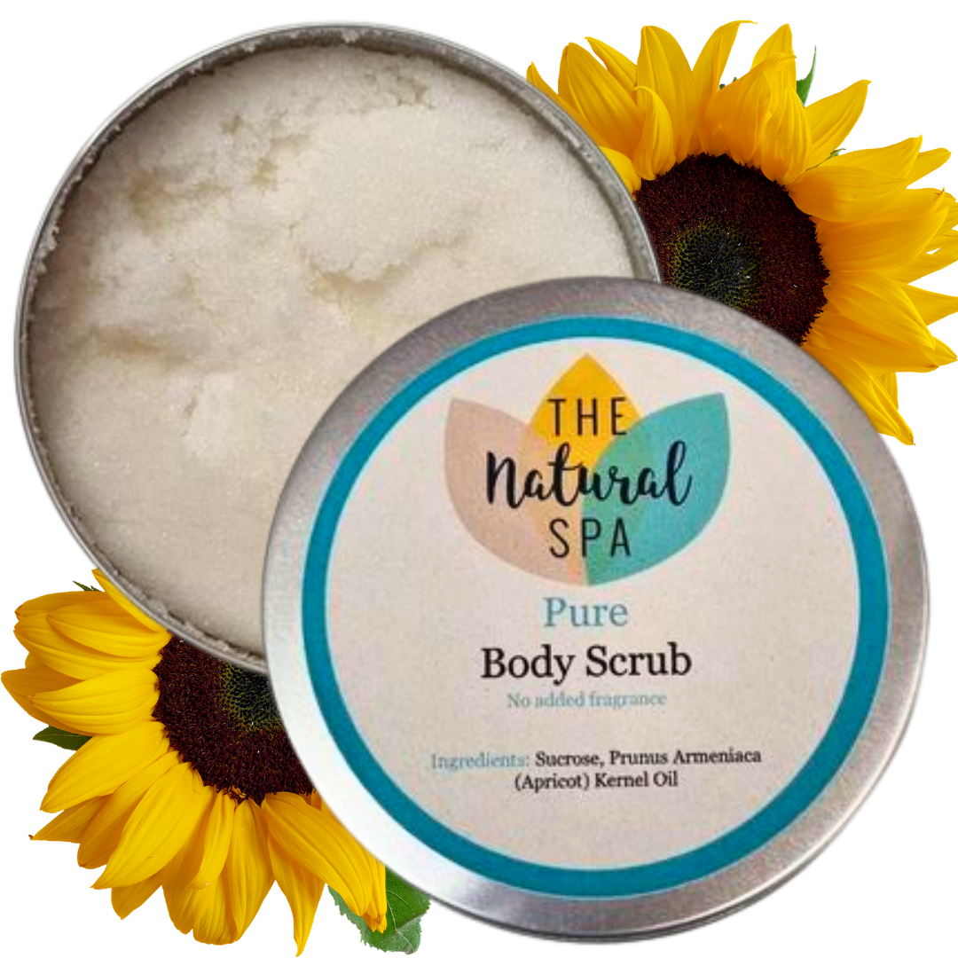 Exfoliante corporal puro (sin fragancia añadida): opción de 3 tamaños diferentes