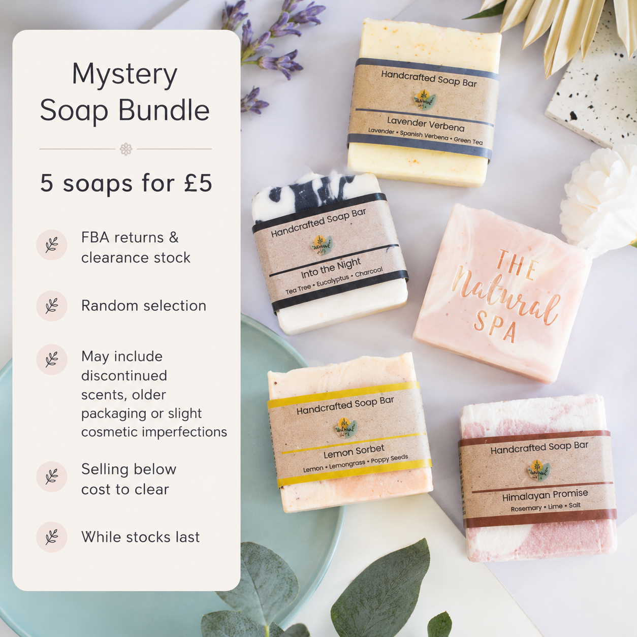 Mystery Soap Bundle – 5 Soaps for £5