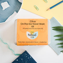 Load image into Gallery viewer, Citrus Mini &quot;on the go&quot; Travel Wash kit