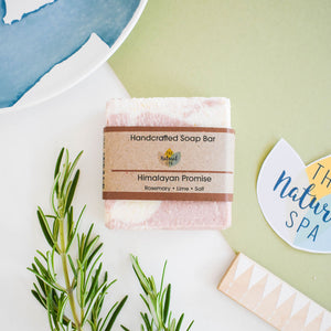 Himalayan promise Soap Bar - Rosemary Lime and Himalayan Pink Salt - 3 different styles
