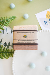 Woodland Daydream, Cold Process Soap - Cedar, Pine and Sandalwood - 3 different styles