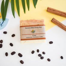 Load image into Gallery viewer, Cosy Cold Process Soap - Coffee , Cedarwood and Cinnamon - 3 different styles