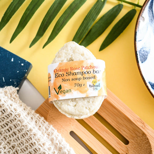 Barra de champú Patchouli Rose ECO - Lavado de cabello sin jabón