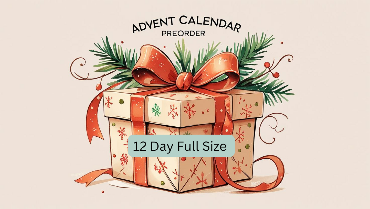 🎁 12-Day Advent Calendar – Full Size Natural Spa Treats
