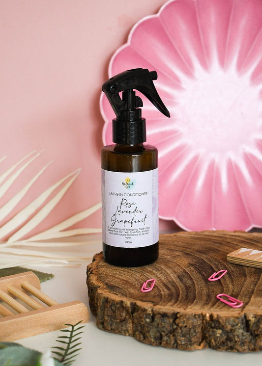 Rose Lavender Grapefruit  Leave-In Conditioner | Lightweight Natural Hair Conditioner for All Hair Types