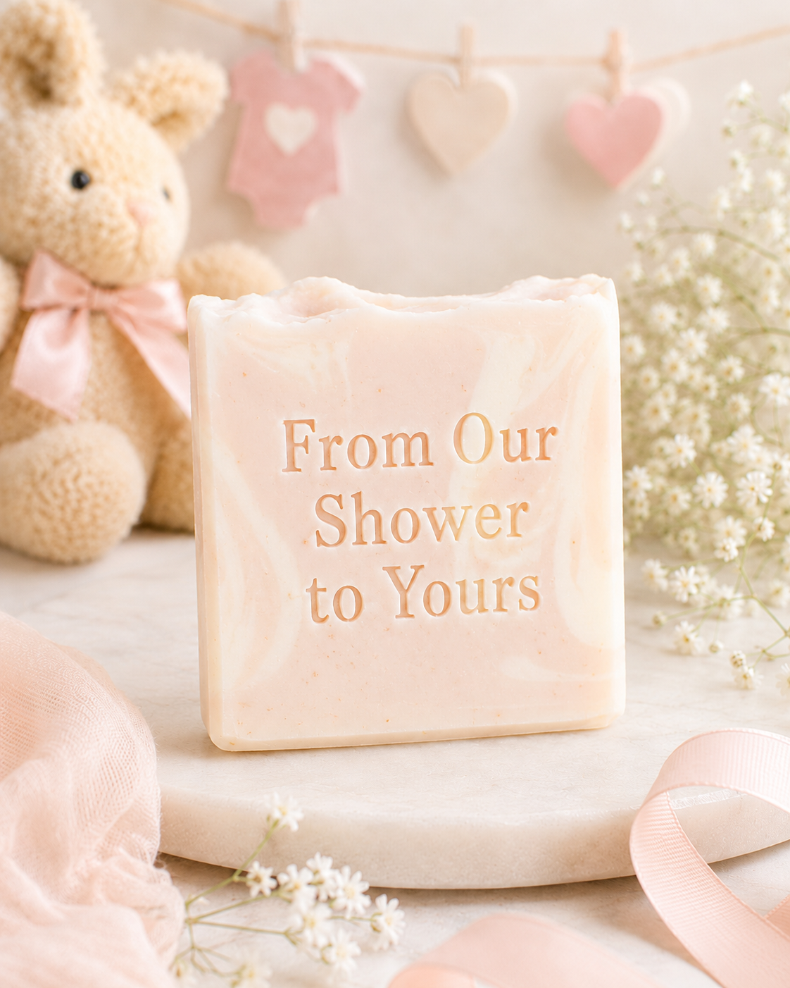 Baby Shower Favours | Handmade Mini Soap Favours | Baby Shower Guest Gifts | Vegan Natural Soap | UK Handmade | 10x50g Soaps