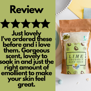 225g Lime and Coconut Bath Soak - Compostable pouch