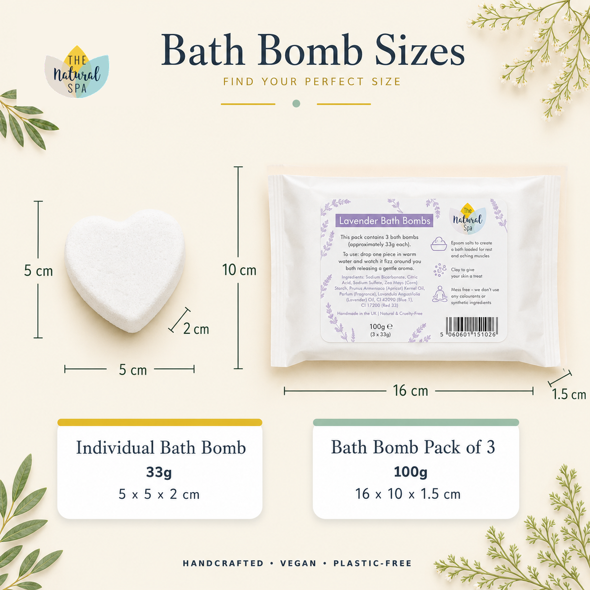 Bath Bombs Pack of 3- Bulk Pack (17 packs)