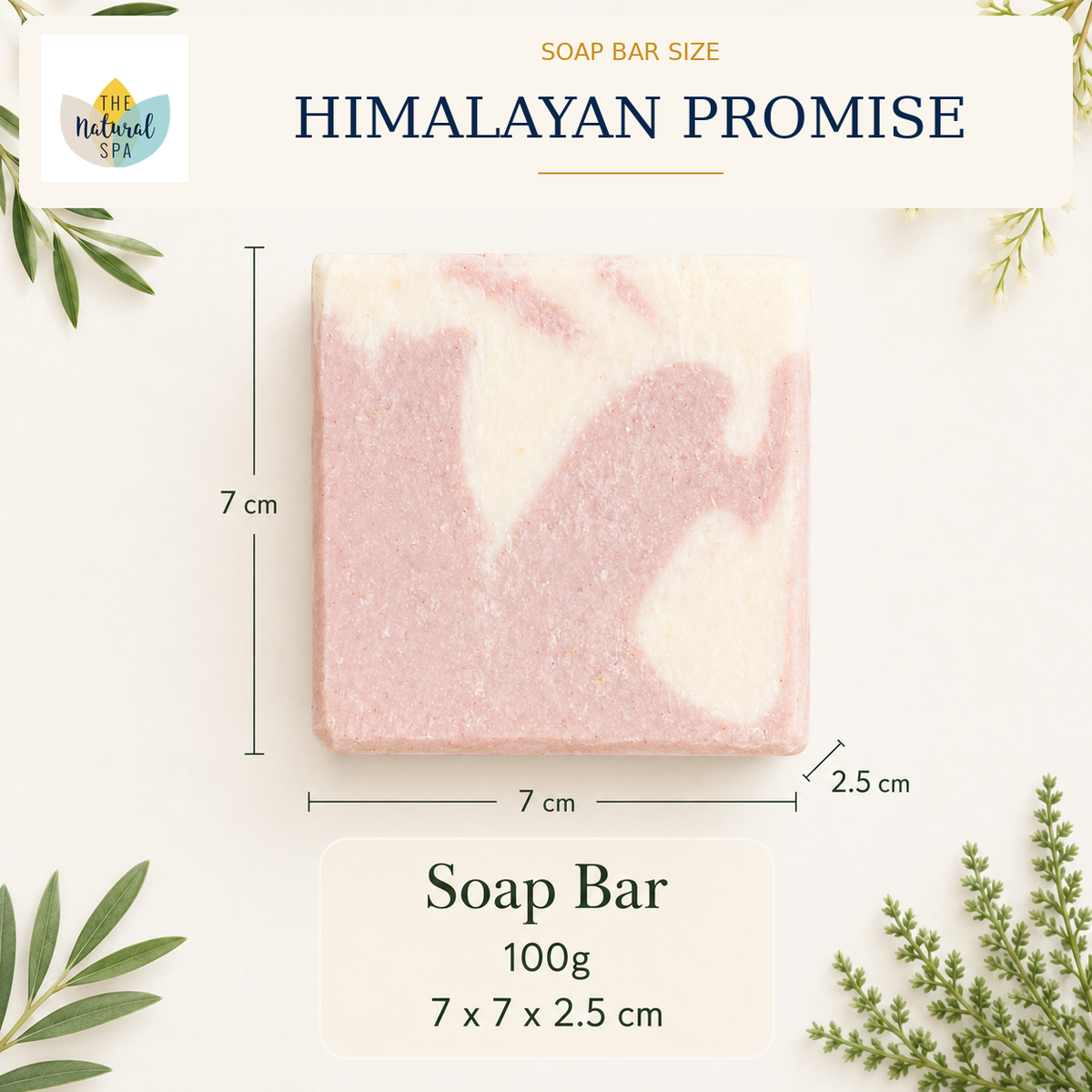 Himalayan Promise Soap Bar | Rosemary Lime & Himalayan Pink Salt Natural Handcrafted Soap | Vegan, Plastic-Free Skincare | 2 Styles Available