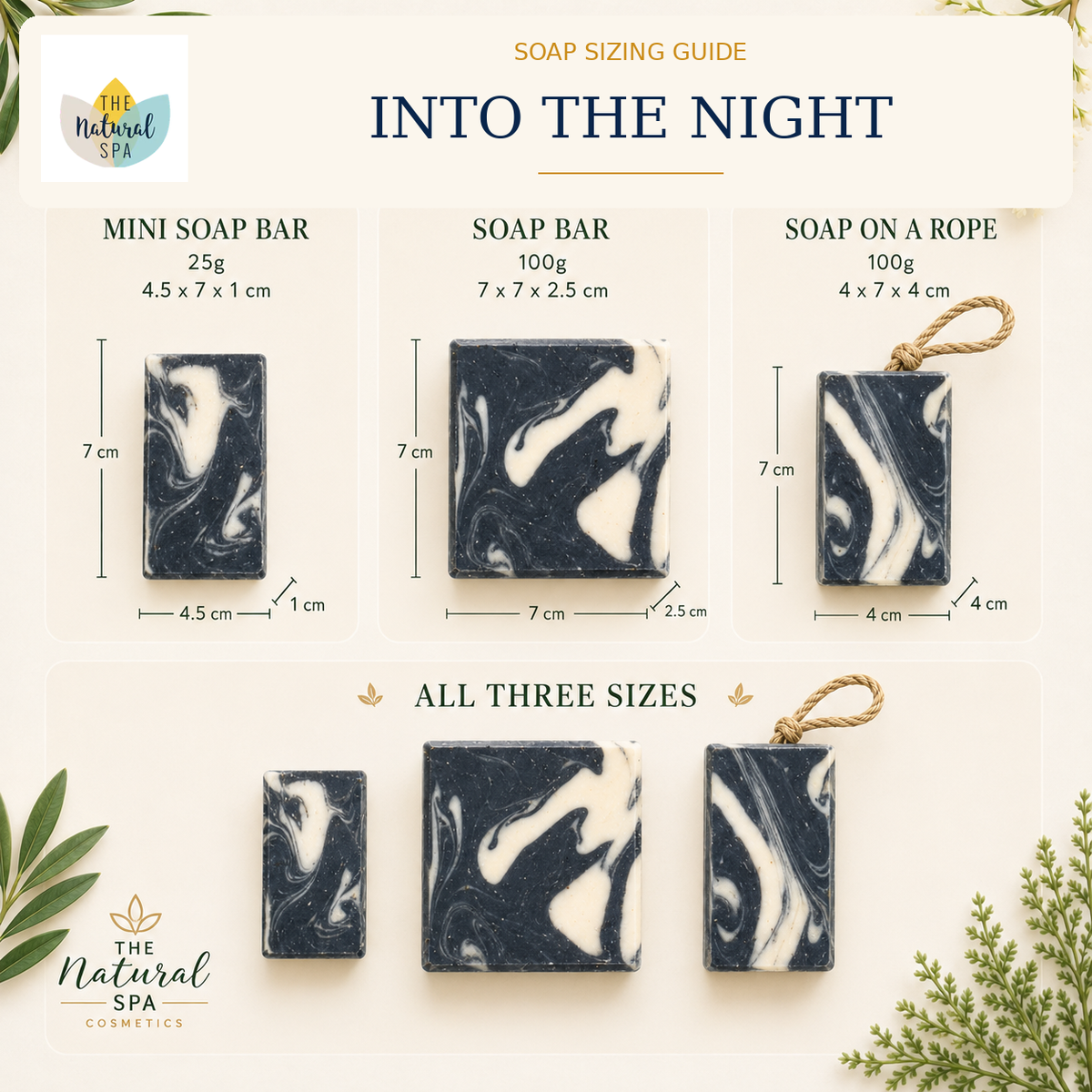 Into the Night Soap Bar | Tea Tree, Eucalyptus & Charcoal Natural Handcrafted Soap | Vegan, Plastic-Free Skincare | 3 Styles Available