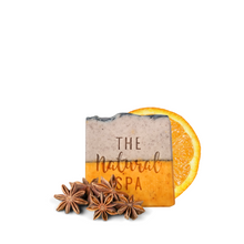 Cargar imagen en el visor de la galería, Barra de jabón de naranja especiada - Naranja dulce y anís estrellado - 3 estilos diferentes