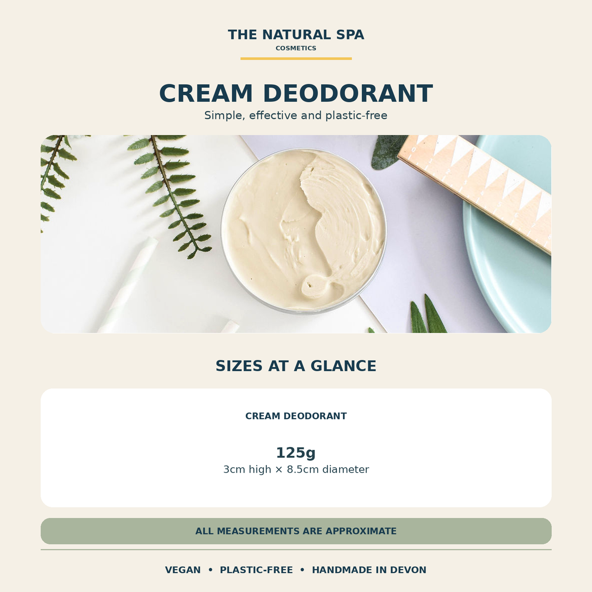 Lavender Mint Cream Deodorant 125g - Bulk Pack (12 tins)