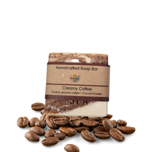 Creamy Coffee Soap Bar - Naturally exfoliating - - 3 different styles