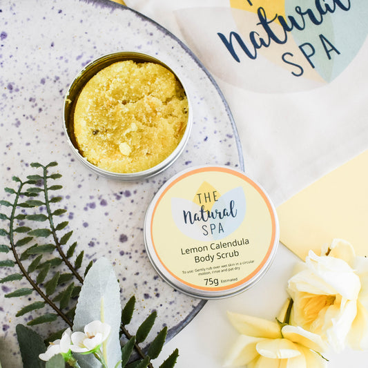 Lemon Calendula, Body Scrub - 3 different size option