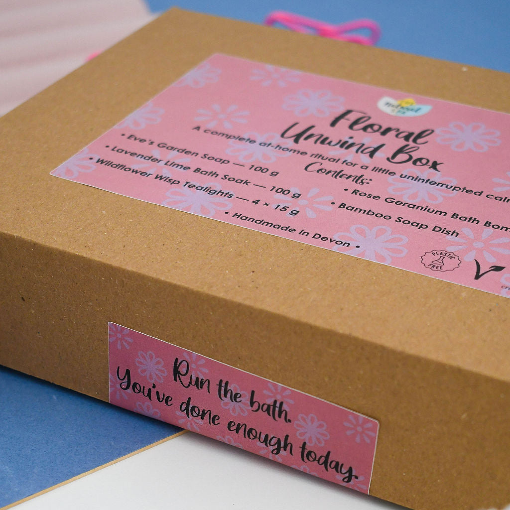Floral Unwind Gift Box | Handmade Bath & Body Self Care Gift Set