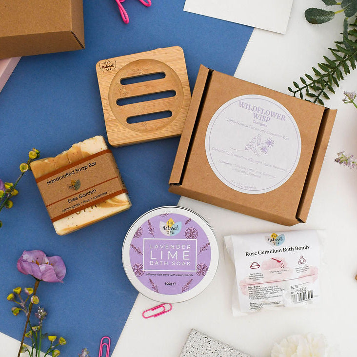 Floral Unwind Gift Box | Handmade Bath & Body Self Care Gift Set
