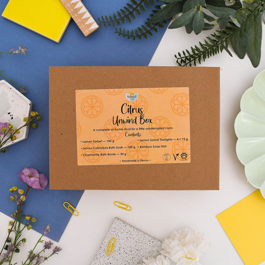 Citrus Unwind Gift Box | Handmade Bath & Body Self Care Gift Set