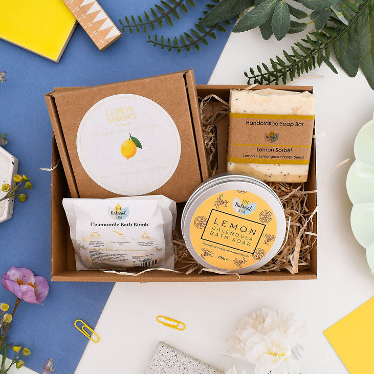 Citrus Unwind Gift Box | Handmade Bath & Body Self Care Gift Set
