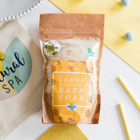 225g Lemon and Calendula Bath Soak - Compostable pouch