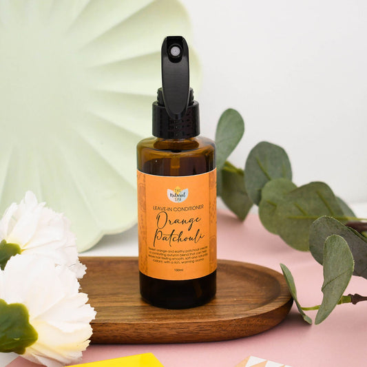 Orange Patchouli Leave-In Conditioner | Refill Bottle | Natural Hair Conditioner for Dry, Damaged & Frizzy Hair | Lightweight Vegan Hair Care for All Hair Types