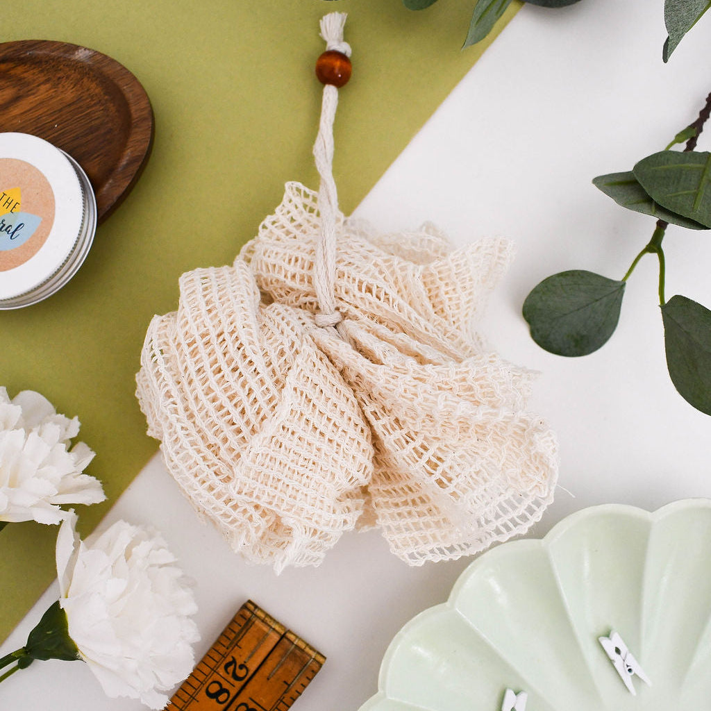 Rami Shower Puff – Exfoliating, Reusable & Eco-Friendly