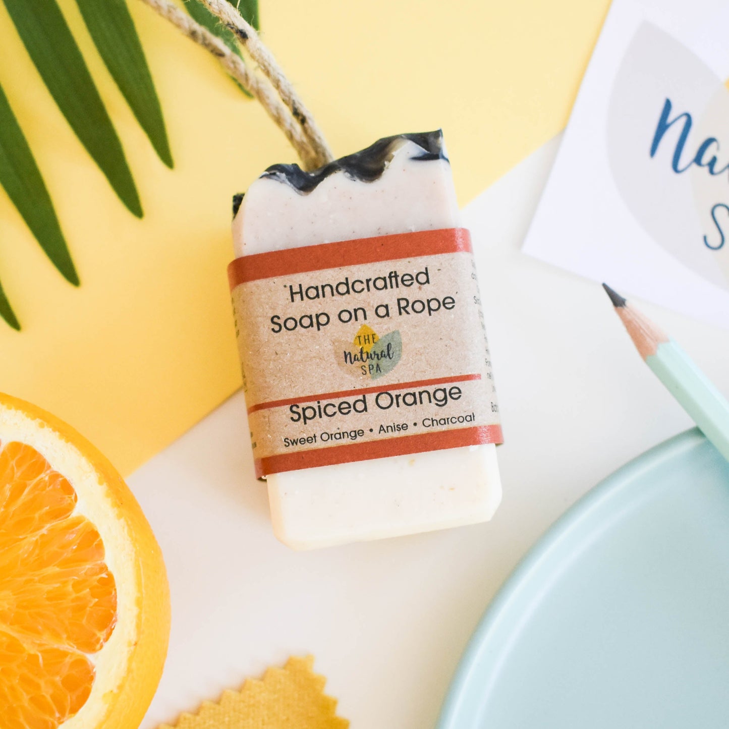 Barra de jabón de naranja especiada - Naranja dulce y anís estrellado - 3 estilos diferentes