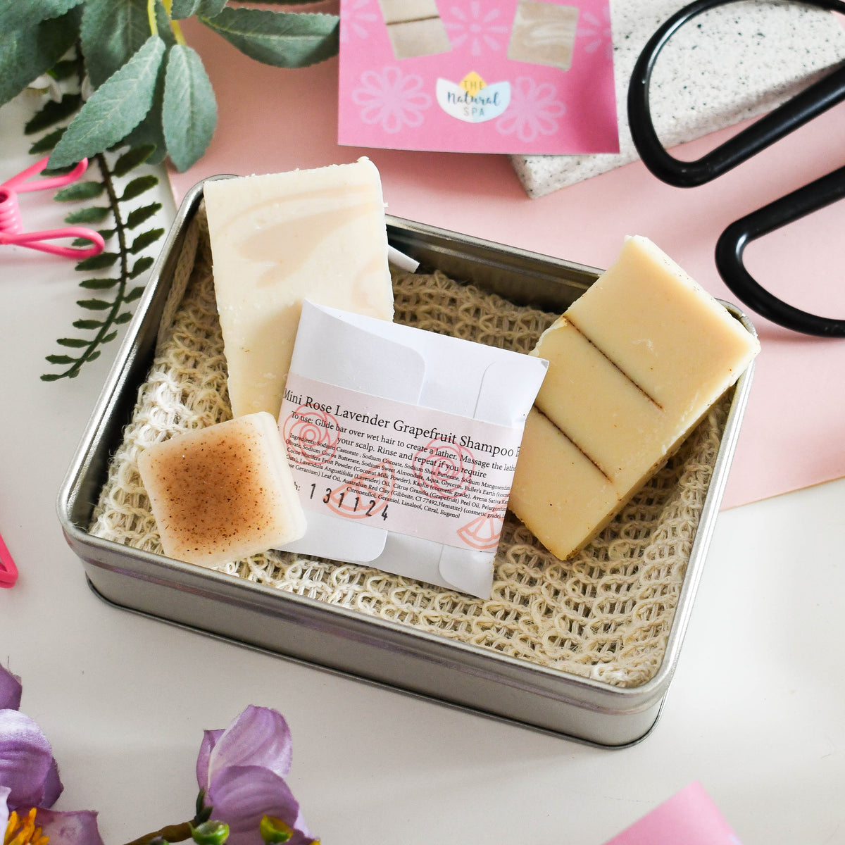 Kit de lavado de viaje Floral Mini "on the go"