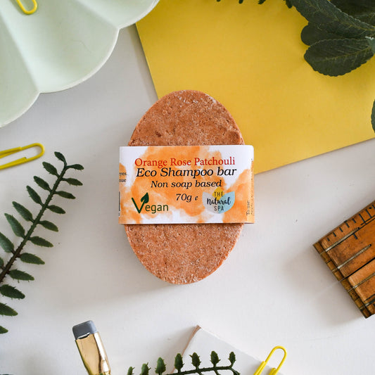 Barra de champú Patchouli Rose ECO - Lavado de cabello sin jabón