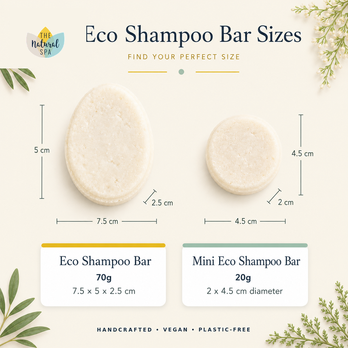 Mini Eco Shampoo bar 20g - Bulk Pack (20 bars)
