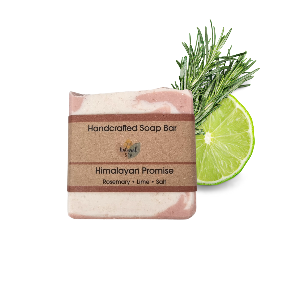 Himalayan promise Soap Bar - Rosemary Lime and Himalayan Pink Salt - 3 different styles