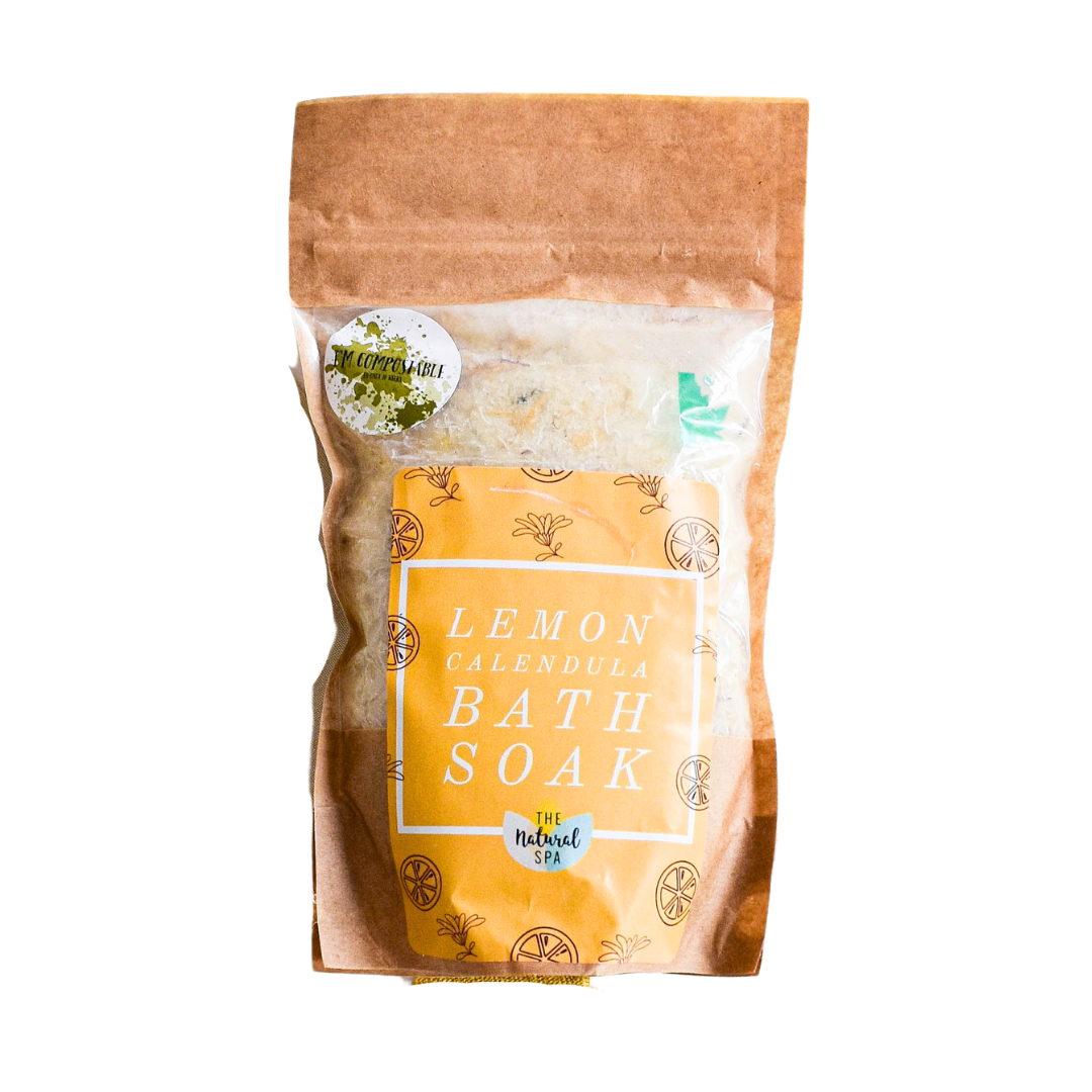 225g Lemon and Calendula Bath Soak - Compostable pouch