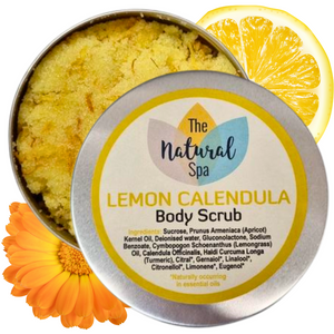 Lemon Calendula, Body Scrub - 3 different size option