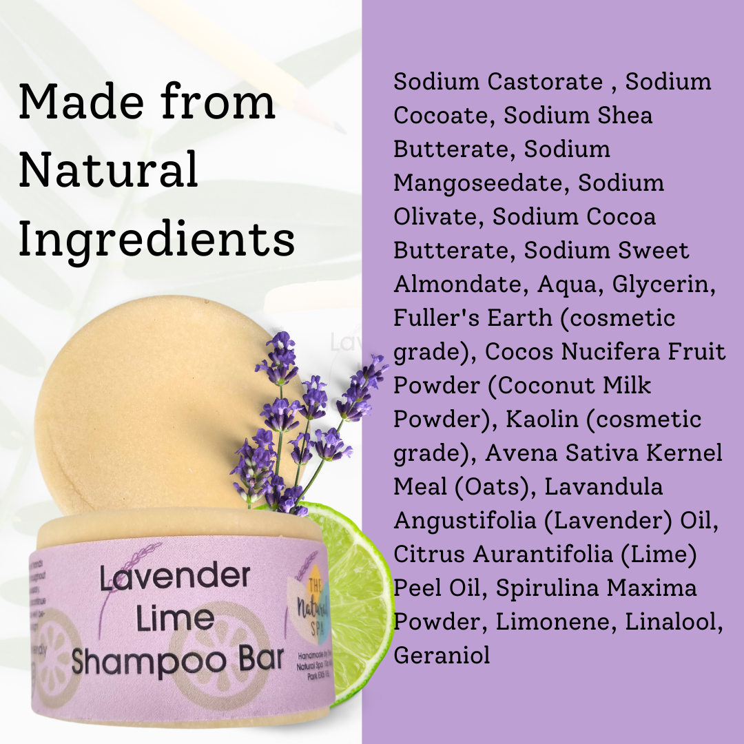 Lavender and Lime Classic Shampoo Bar