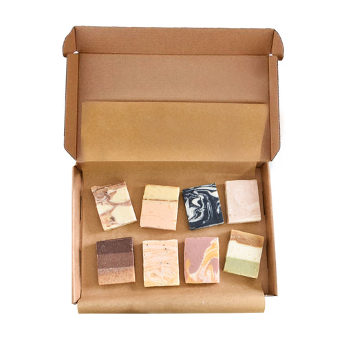 Soap Sampler Gift Set -  8 x 15g  Mini Travel Soaps - Letterbox Sized gift set