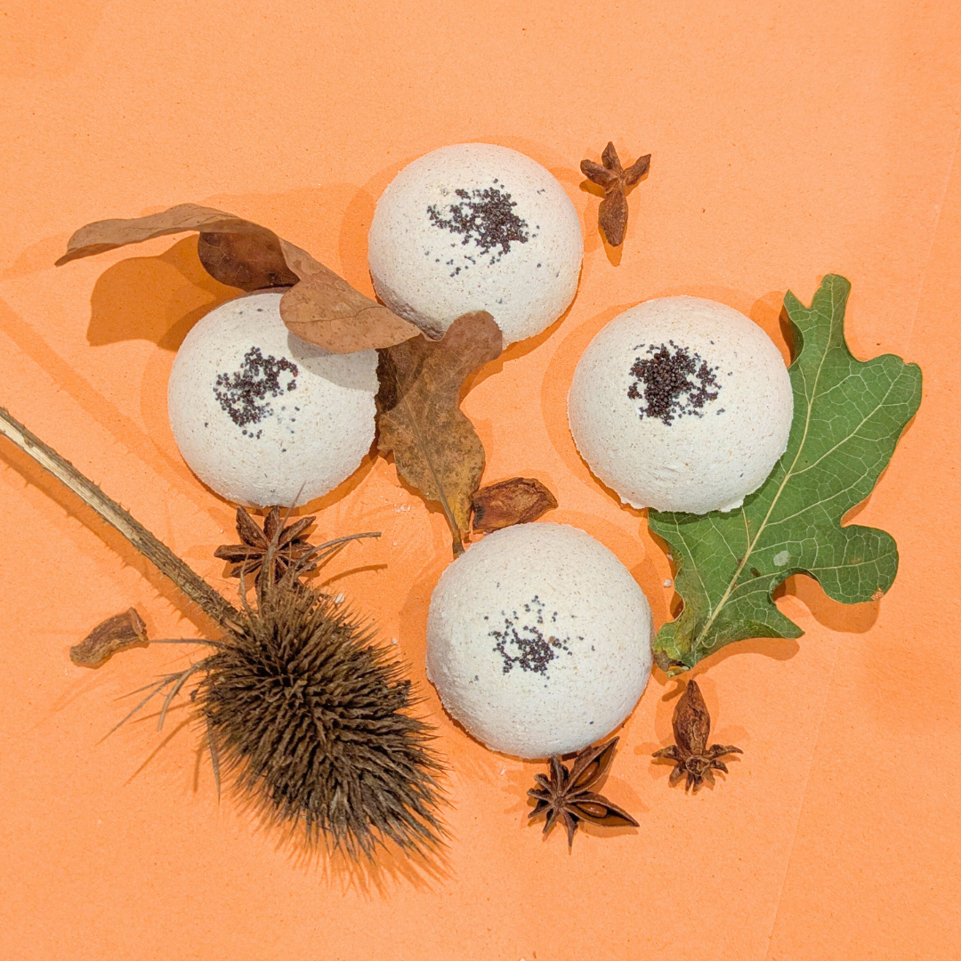 Orange Masala Aromatherapy Shower Steamers – Spiced Citrus & Cardamom – Set of 4