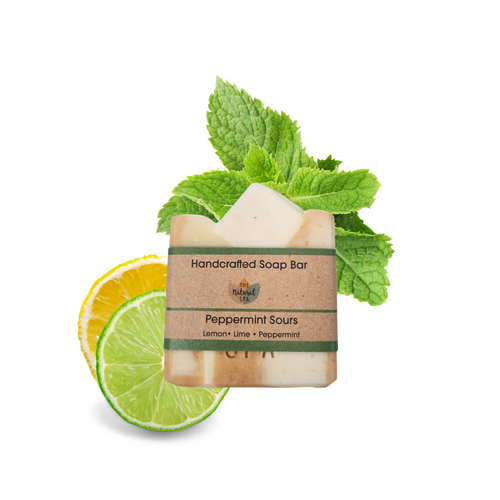 Peppermint Sours, Cold processed soap,