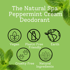 Peppermint Cream deodorant balm - naturally bicarb and aluminium free