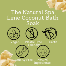 Load image into Gallery viewer, 225g Lime and Coconut Bath Soak - Compostable pouch