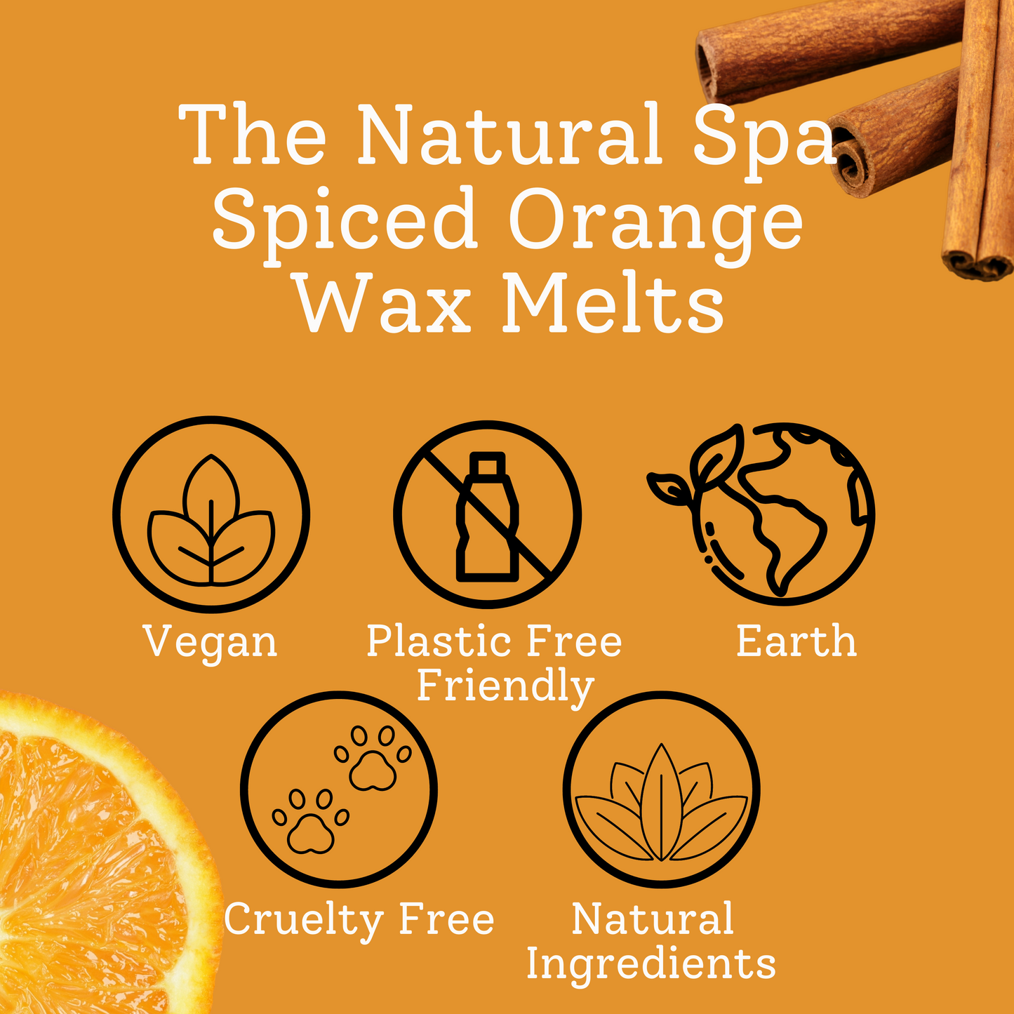 Spiced Orange Coconut Wax melts - Pack of 3