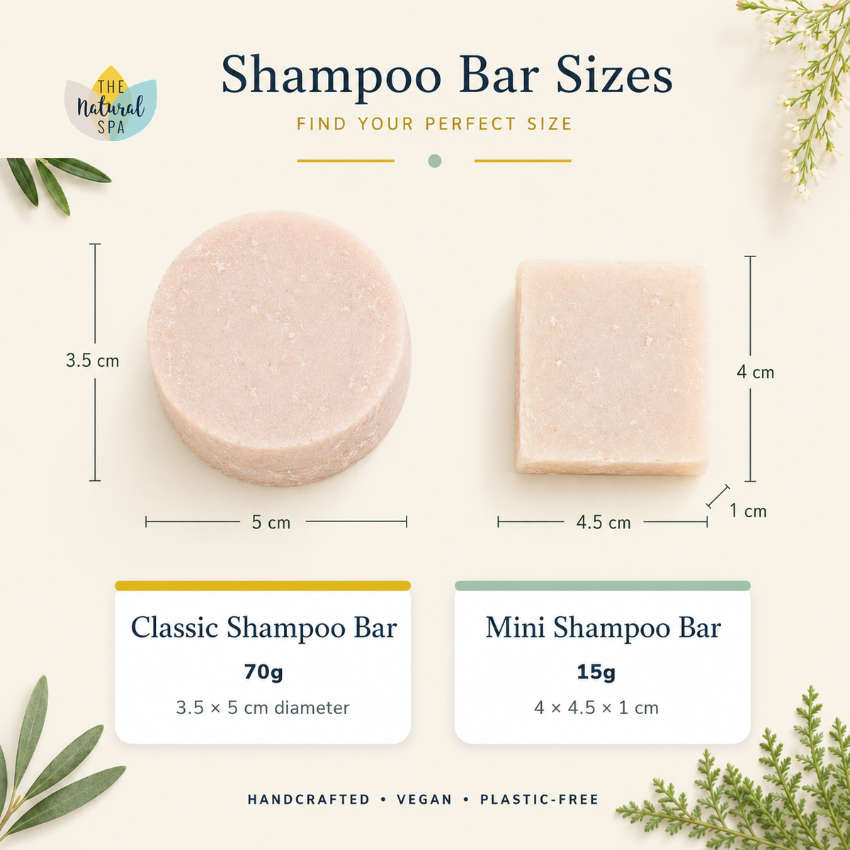 Mini Classic Shampoo bar 10g - Bulk Pack (100 bars)